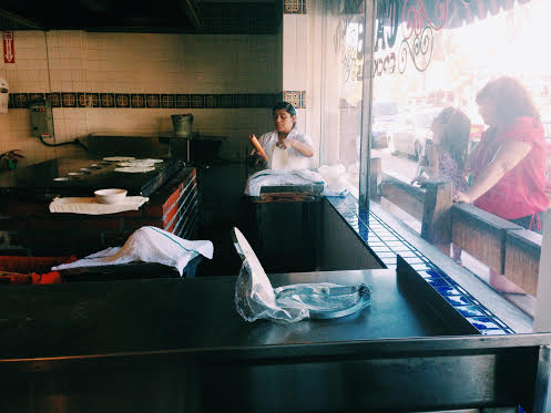 Making tortillas