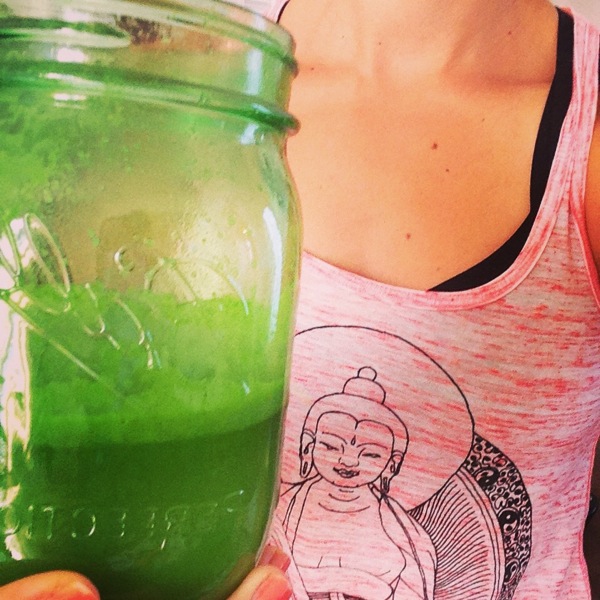 green juice with loads of ginger