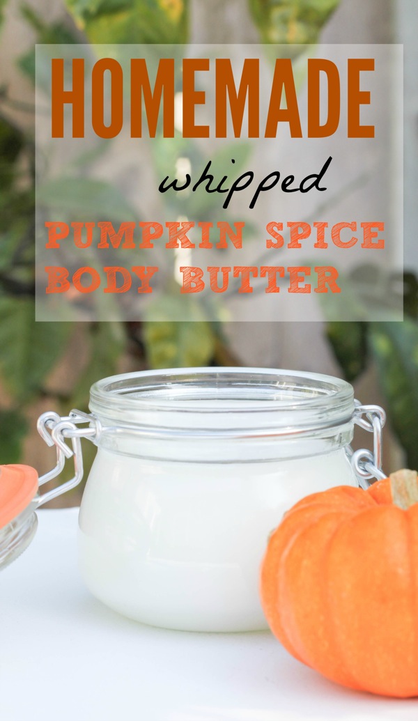Homemade pumpkin spice body butter - whipped coconut oil body butter | fitnessista.com