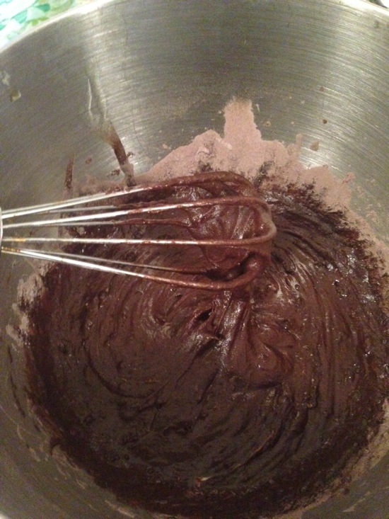 Brownie batter