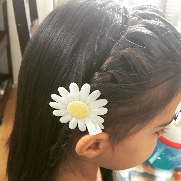 Braid and flowers