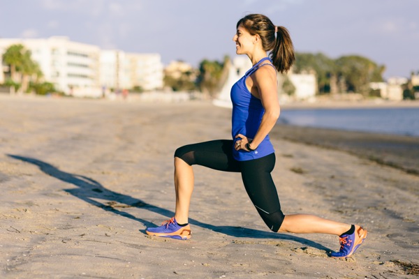 Lunges on the beach