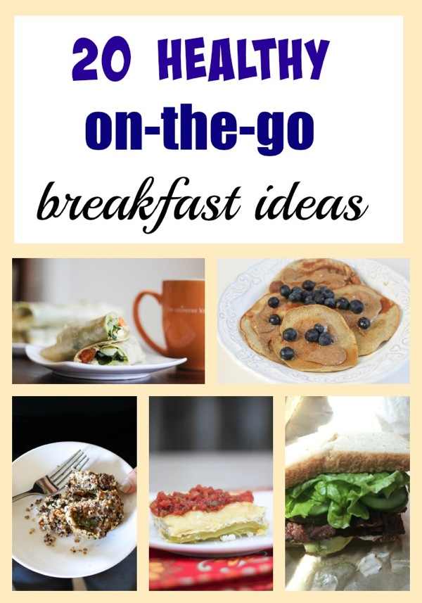 20 healthy on-the-go breakfast ideas to get your morning off to a good start! | fitnessista.com | #healthybreakfast #quickbreakfast #onthegobreakfast #breakfastrecipes #weekdaybreakfast