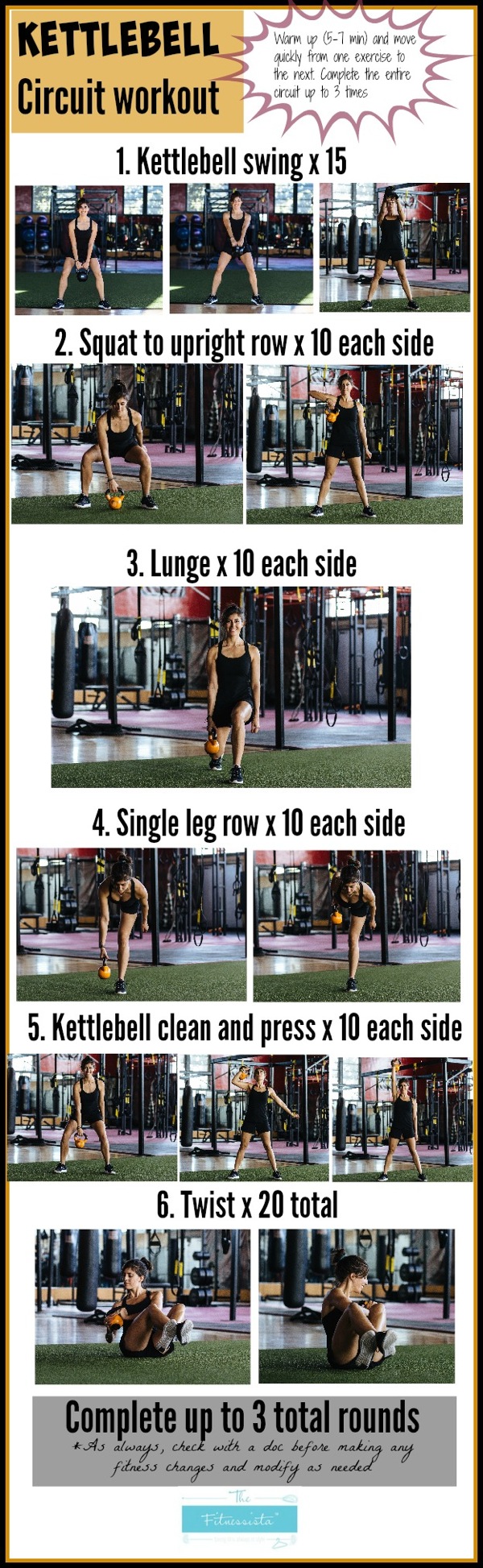 20 Minute Full Body Kettlebell Workout (With Modifications) 