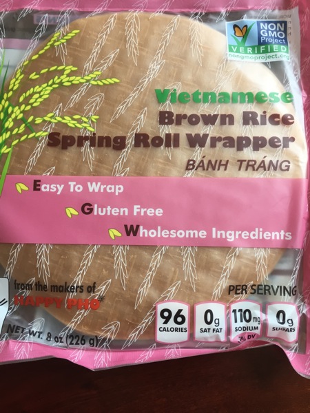 Brown rice spring roll