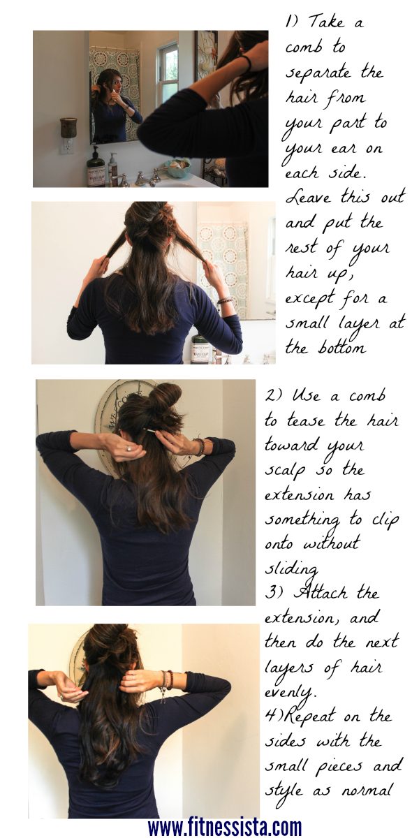 How to put in hair extensions