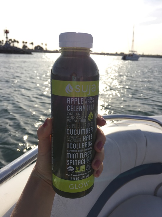 Suja on the boat