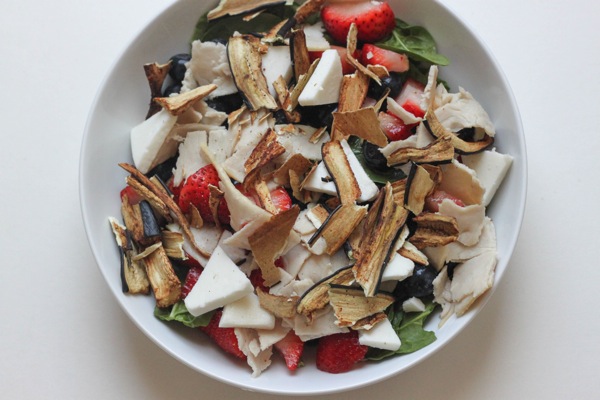 Salad with eggplant bacon  1 of 1