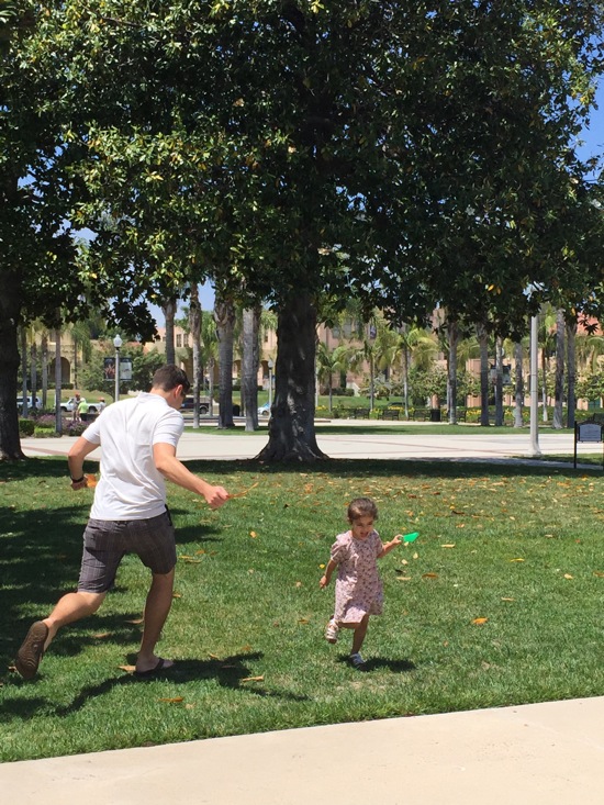 Tom and livi running