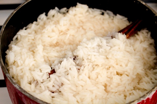Cooking rice 