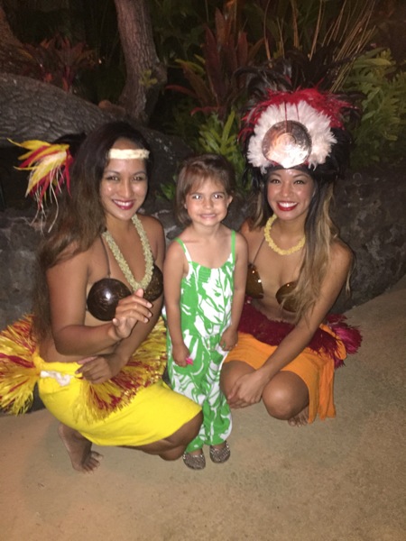 Livi and hula dancers