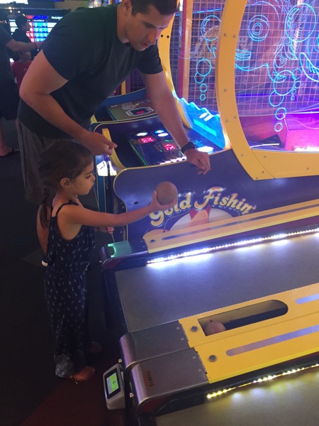 Livi and tom at arcade