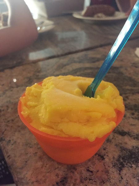 Mango sorbet