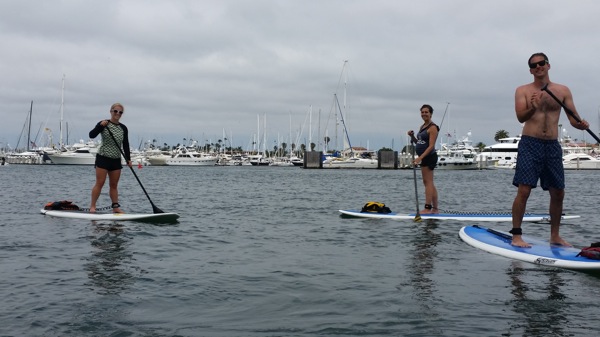 Paddleboarding w matt and kath