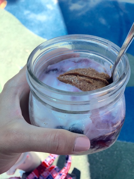 post-workout yogurt snack