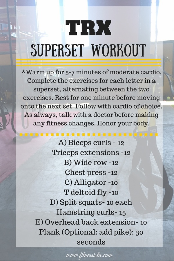 Upper Body Superset Workout - Sweet Tooth Sweet Life