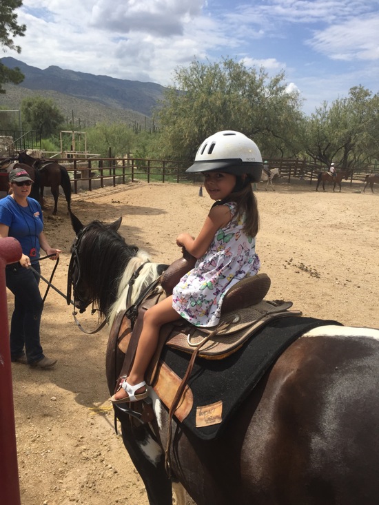 Livi on the horse