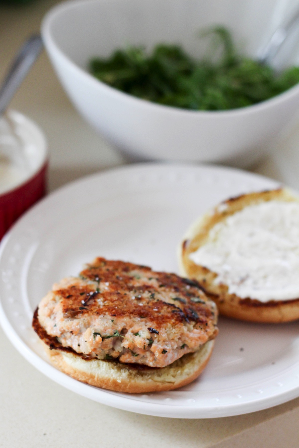 Salmon burger