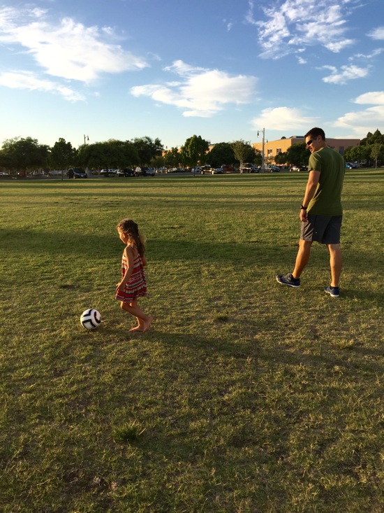 Soccer at the park