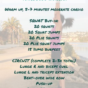 Squatember is here! New total body workout with squat jump intervals to crank up your heart rate and torch serious calories. www.fitnessista.com