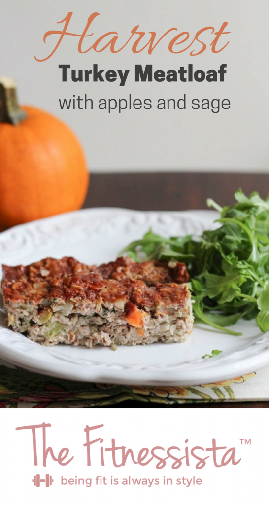 This turkey meatloaf recipe is full of harvest flavors like sage and dried cranberry. Hearty, cozy and healthy meatloaf for a chilly night. fitnessista.com