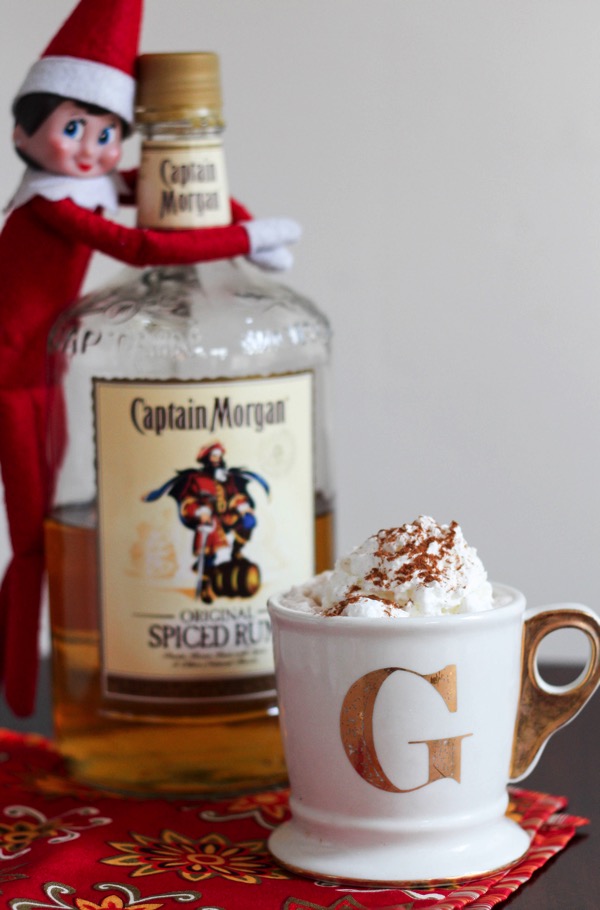 rumchata hot cocoa with elf on the shelf