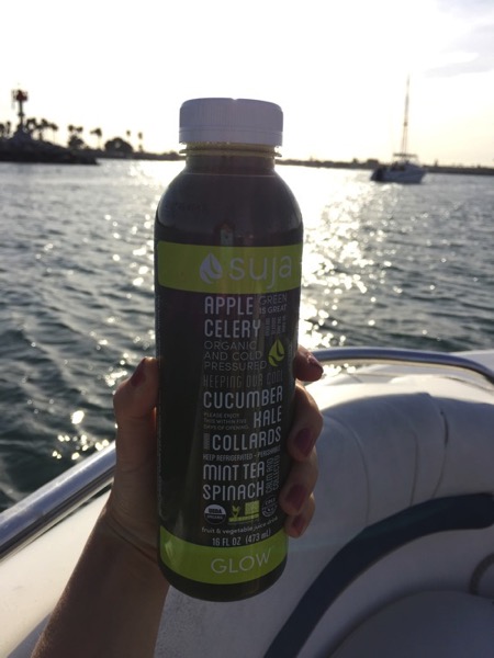 Suja on the boat