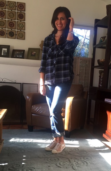 Plaid blouse Stitch Fix win