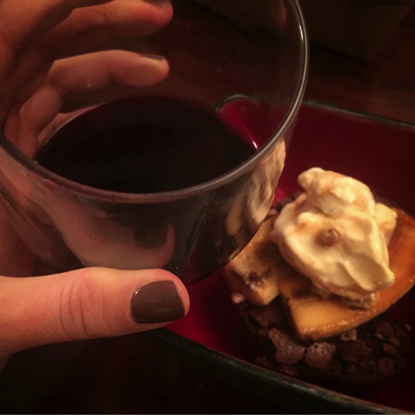 Wine and dessert