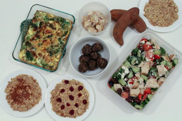 Make ahead snacks and lunch for the week