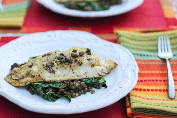 Catfish with lentils 2