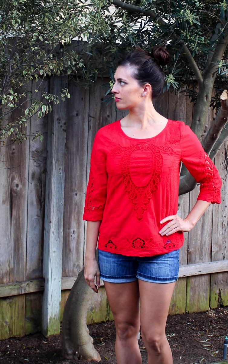 Red top Stitch Fix keeper