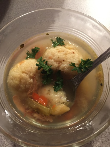 Matzoh ball soup