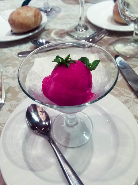 Prickly pear sorbet