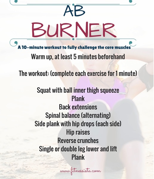 Ab burner workout