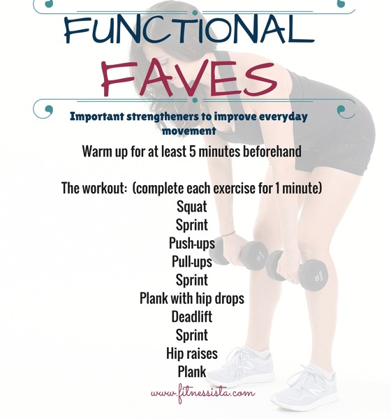 Functional faves workout to improve everyday movement