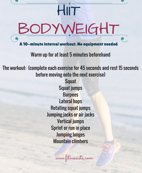 hiit bodyweight workout