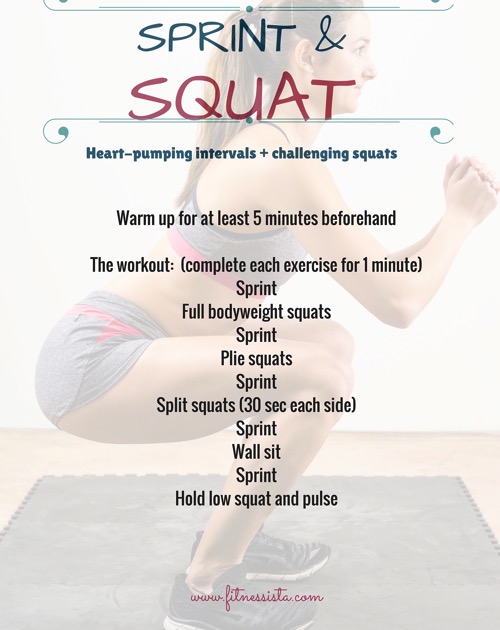 Sprint and squat workout