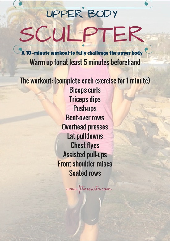 Upper body sculpter workout