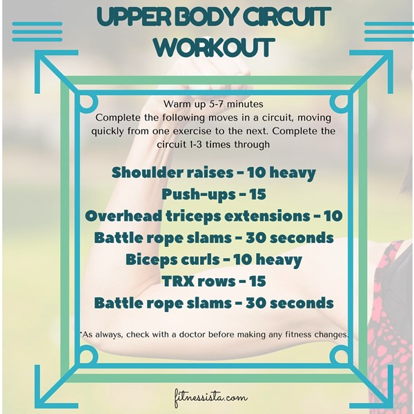 Circuit upper body workout sale