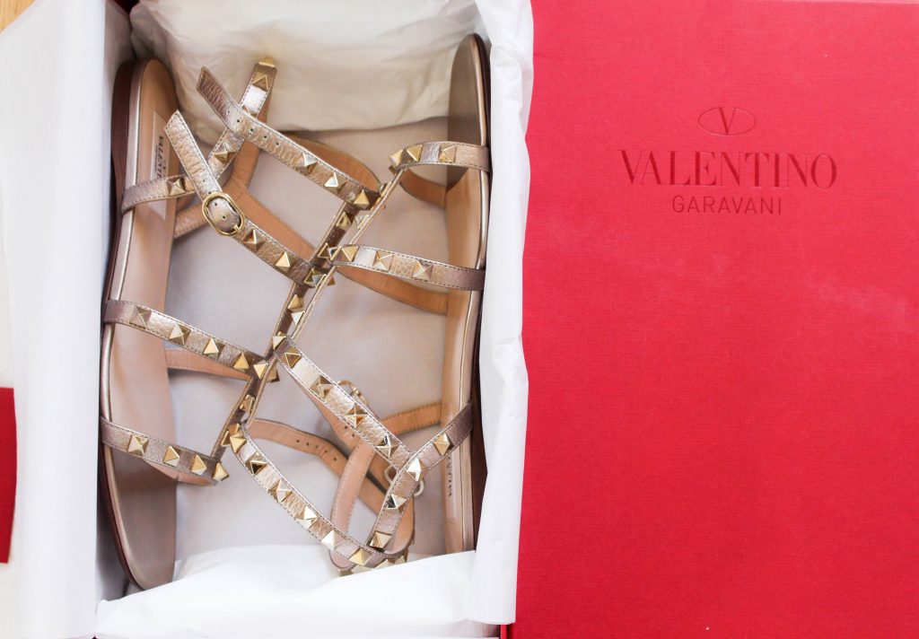 valentino rockstud sandals