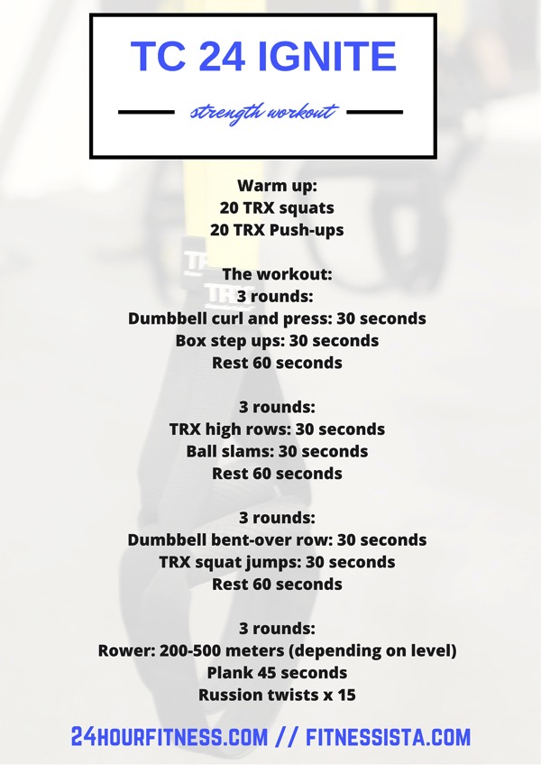 24 hour fitness TC 24 Ignite workout