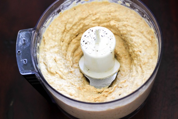 Homemade hummus