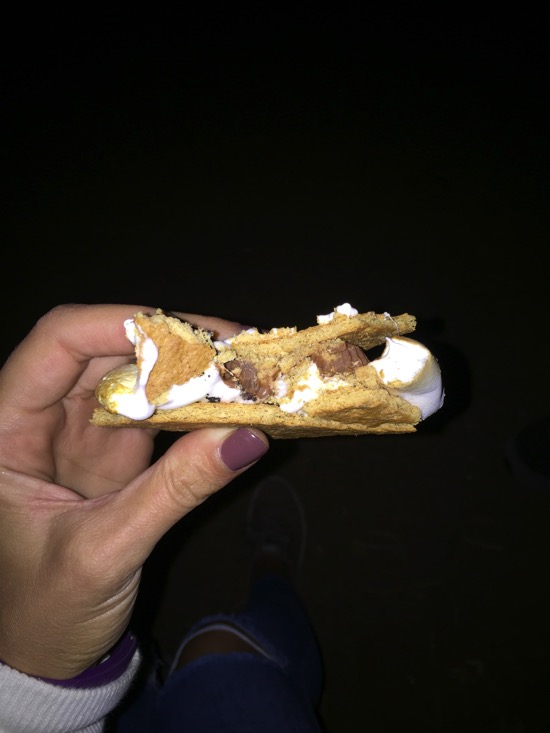 s'mores with Reese's peanut butter cup