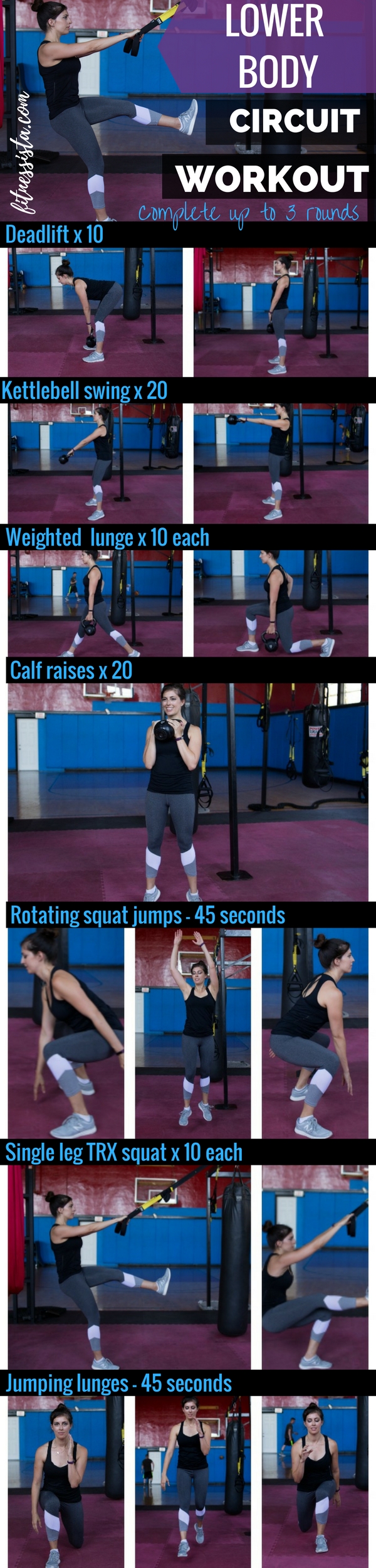 Lower body workout online circuit