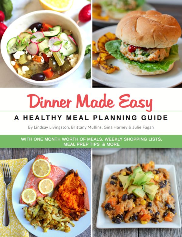 Dinner Made Easy healthy meal planning guide cover