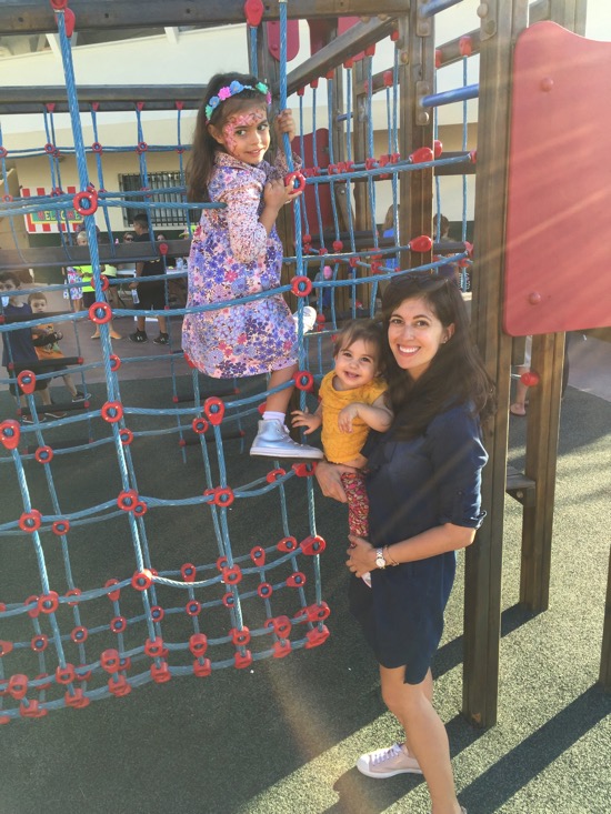 The girls at the carnival