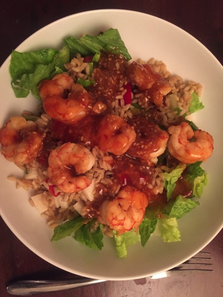 Easy shrimp dinner
