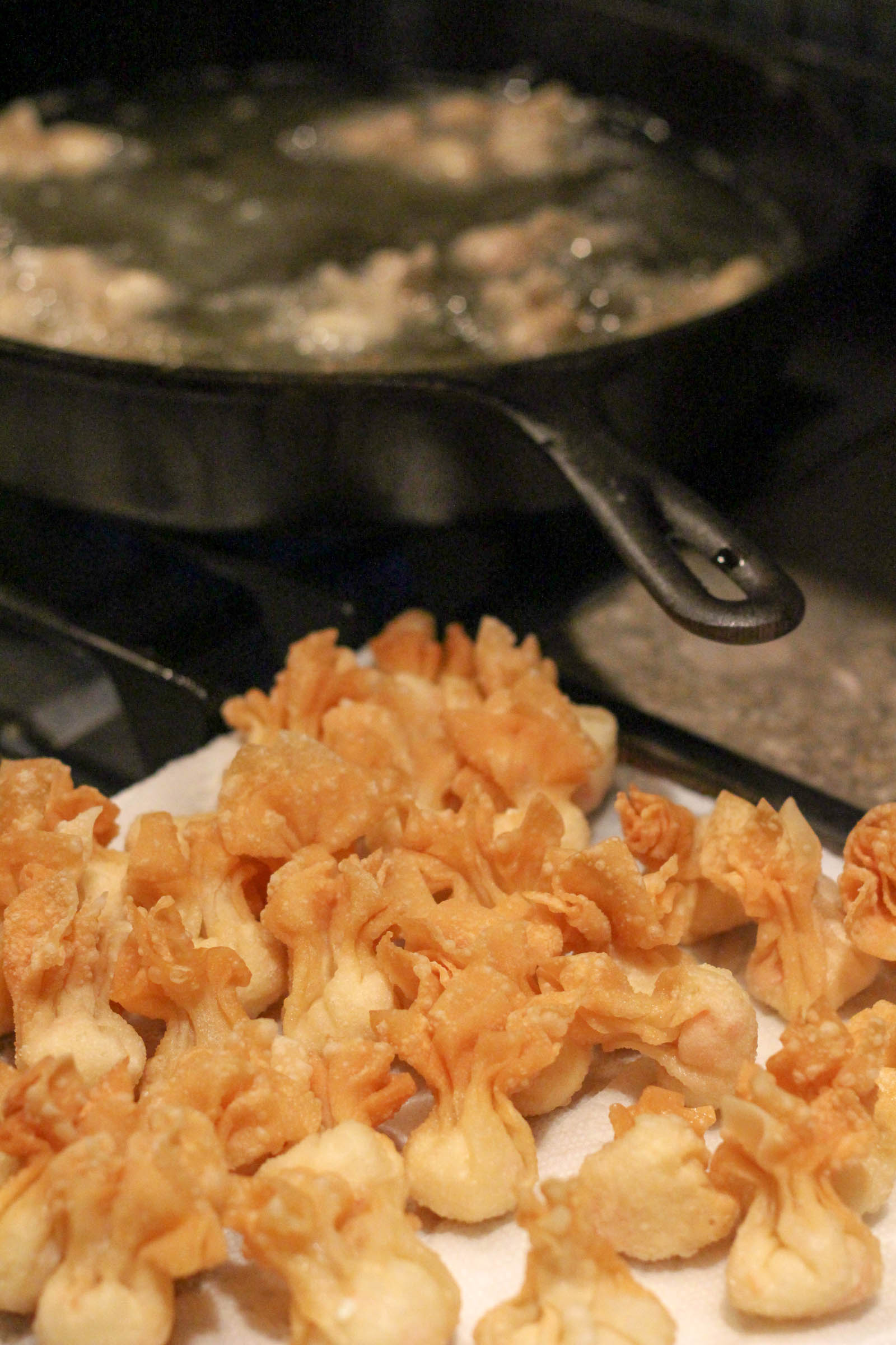 fried crab puffs