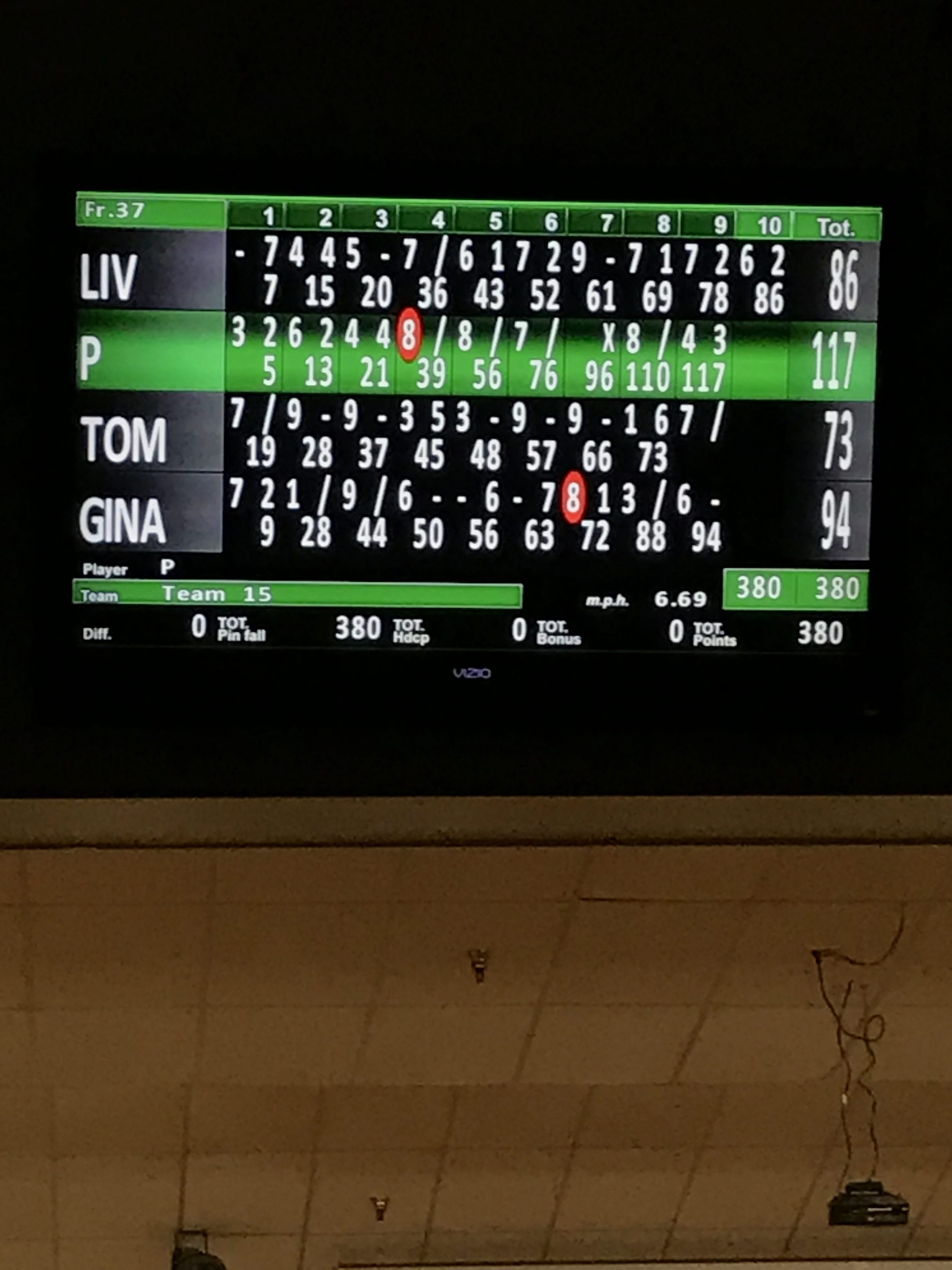bowling scores